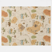 Kid's Personalized Safari Map ID1269 Fleece Deken (Voorkant (Horizontaal))