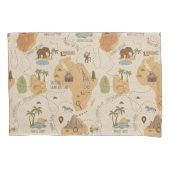 Kid's Personalized Safari Map ID1269 Kussensloop (Voorkant)