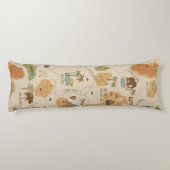 Kid's Personalized Safari Map ID1269 Lichaamskussen (Achterkant)