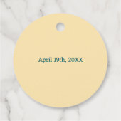 Kids Photos Easter Painted Eggs Bedankjes Labels (Achterkant)