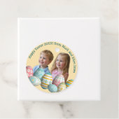 Kids Photos Easter Painted Eggs Bedankjes Labels (In situ)