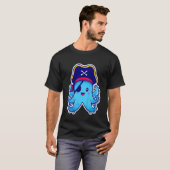 Kids Pirate Octopus cute children's design (C) T-shirt (Voorkant volledig)