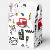 Kids Playful Transport Pattern  Bedankdoosjes (Geopend)