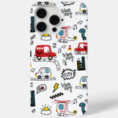 Kids Playful Transport Pattern Case-Mate iPhone Case (Achterkant)