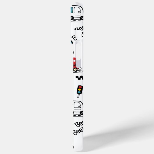 Kids Playful Transport Pattern Case-Mate iPhone Case (Achterkant / Links)