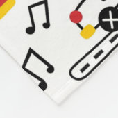 Kids Playful Transport Pattern  Fleece Deken (Hoek)