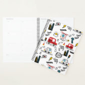 Kids Playful Transport Pattern  Planner (Display)