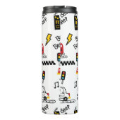 Kids Playful Transport Pattern  Thermosbeker (Achterkant)