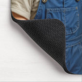 Kids Playing With Retro Tin Can Telephone Muismat (Hoek)