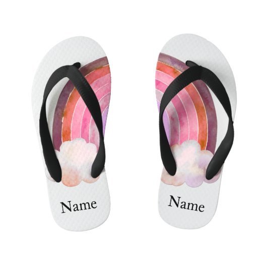 kids' pool slides rainbow kinder teenslippers (Voetbed)