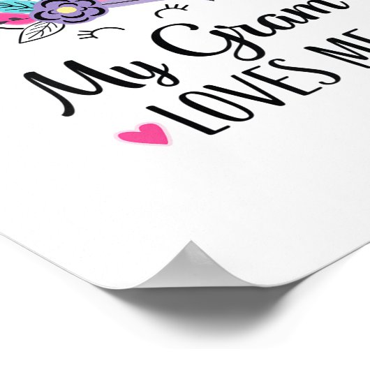 Kids Pop It 3rd Birthday Girls 3 Years Old Fidget  Poster (Hoek)