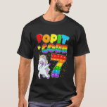 Kids Pop It Corn Happy 7th Unicorn Birthday Seven T-shirt<br><div class="desc">Kids Pop It Corn Happy 7th Unicorn Birthday Seven Cute Unicorn.</div>