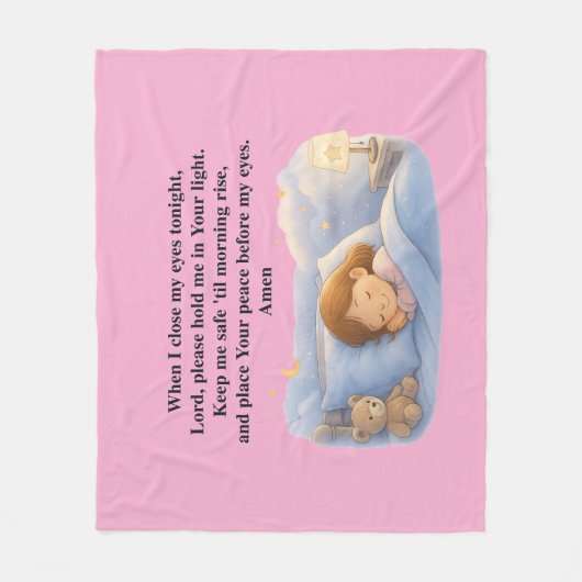 Kids Prayer Fleece Deken (Voorkant)