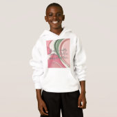 Kids pullover hoodie in stylish graphic (Voorkant volledig)