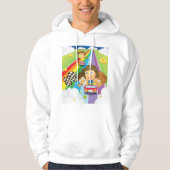 Kids Racing On A Rainbow Hoodie (Voorkant)