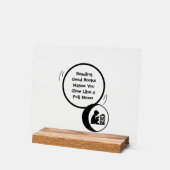Kids Reading Acrylic Sign Acryl Bord (Hoek)