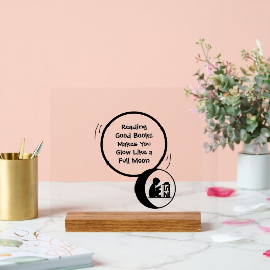 Kids Reading Acrylic Sign Acryl Bord (Huwelijk)