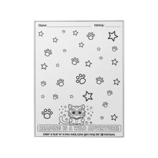 Kids Reading Log, Homeschool Reading Books Notitieblok (Linkerzijde)