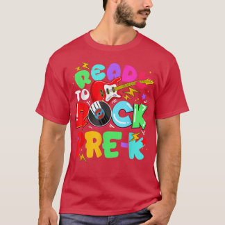 Kids Ready To Rock Pre-K Guitar Back To School Boy T-shirt