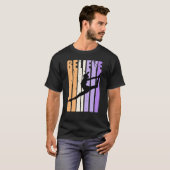 Kids Retro Dance Team Believe Practice Colorful T-shirt (Voorkant volledig)