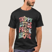 Kids Retro Pre K Trippie Little Hippy Kids Back to T-shirt (Voorkant)