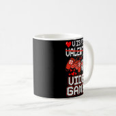 Kids Retro Video Game Valentines Day For Toddler B Koffiemok (Voorkant rechts)