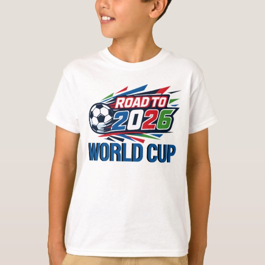Kids Road To The 2026 World Cup T-shirt (Voorkant)