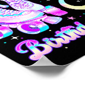 Kids Rolling Into 8 Roller Skating 8th Birthday Gi Poster (Hoek)