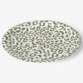 Kid's Safari Leopard Birthday Party Papieren Bordje (Gekanteld)
