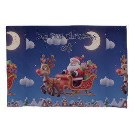 Kids' Santa Rudolph Standard Pillowcase Kussensloop