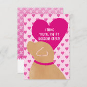 KIDS SCHOOL VALENTIJNSDAG KAARTEN HONDENGOED (Voorkant / Achterkant)