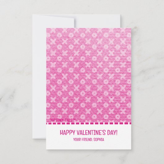 KIDS SCHOOL VALENTIJNSKAARTEN HONDENGOED BEDANKKAART (Achterkant)