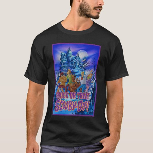 Kids ScoobyDoo Trick Or Treat Mystery Gang Poster T-shirt (Voorkant)