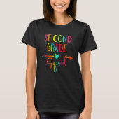 Kids Second Grade Squad 2nd Teacher Student Back T T-shirt (Voorkant)