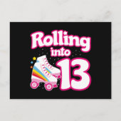 Kids Skate Party - 13th Birthday - Roller Skating Briefkaart (Voorkant)