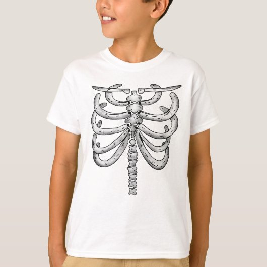 Kids Skeleton Halloween (Front) T-Shirt (Voorkant)