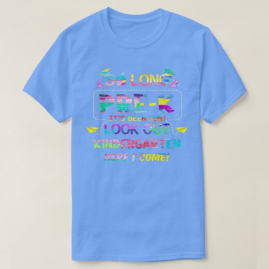 Kids So Long PreK Kindergarten Here I Come Dabbing T-shirt (Design voorkant)