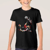 Kids Soccer Bicycle Kick T-Shirt – Cool Streets (Voorkant)
