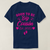 Kids Soon To Be Big Cousin 2023 Pregnancy Announce T-shirt (Design voorkant)