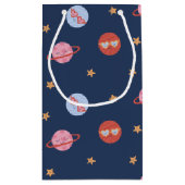 Kids Space Mini Pattern with Planets & Stars Klein Cadeauzakje (Achterkant)