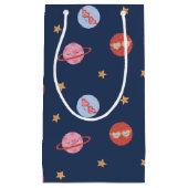 Kids Space Mini Pattern with Planets & Stars Klein Cadeauzakje (Voorkant)