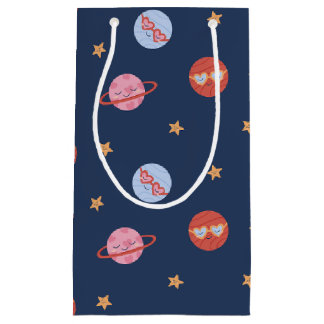 Kids Space Mini Pattern with Planets & Stars Klein Cadeauzakje