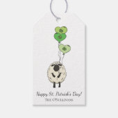 Kids St. Patrick’s Day Sheep & Shamrock Cadeaulabel (Voorkant)