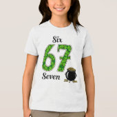 Kids St.Patrick’s Day Six Seven Tri-Blend Shirt (Voorkant)