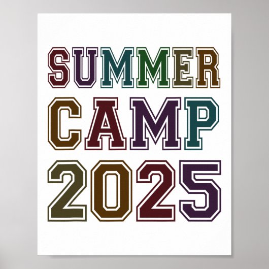 Kids Summer Camp 2025 Teacher Campsite Host Team S Poster (Voorkant)