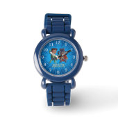 Kids Superhero Watch Custom Name Boys Horloge (Voorkant)