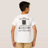 KIDS T-SHIRT - 2026 Thunderbird Golf-sponsors (Achterkant volledig)