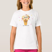 Kids t-shirt Add A Topping Addie Creamy Dreamies (Voorkant)