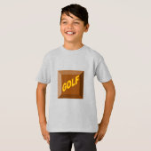 Kids T-Shirt ash CHOCOLAT GOLF (Voorkant volledig)