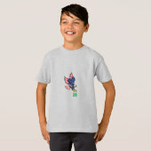 Kids' T-Shirt  ash   TOP  FLIGHT  26 (Voorkant volledig)